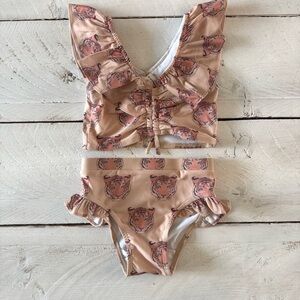Kate Quinn Tiger Head Ruffle Bikini